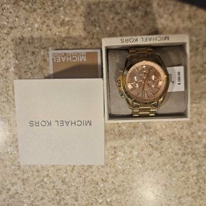 Michael Kors Two Tone Gold Bradshaw Watch